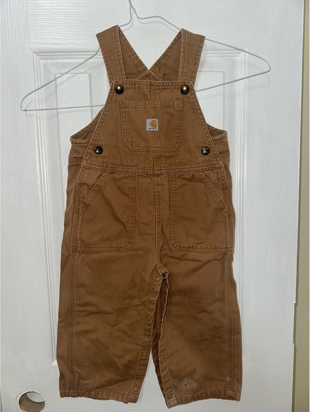 Carhartt Sz 24 Months Toddler Baby Boy Girl Bibs Overalls Cotton Canvas Workwear